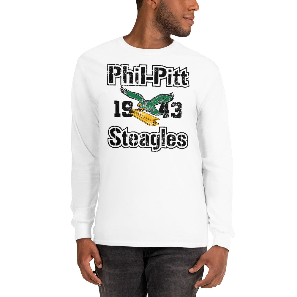 Phil-Pitt Steagles White Long Sleeve Shirt
