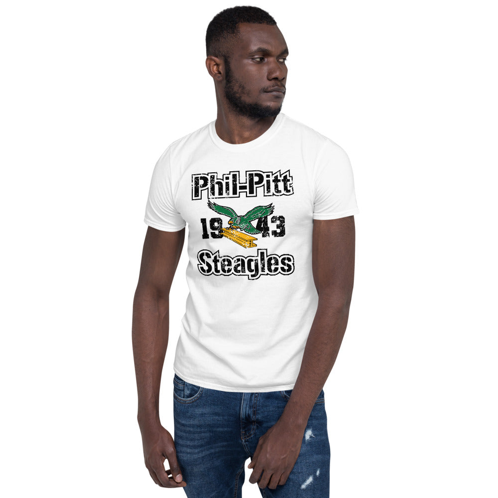 Steagles Retro T-Shirt | Phil-Pitt Steagles White Tee Shirt Small