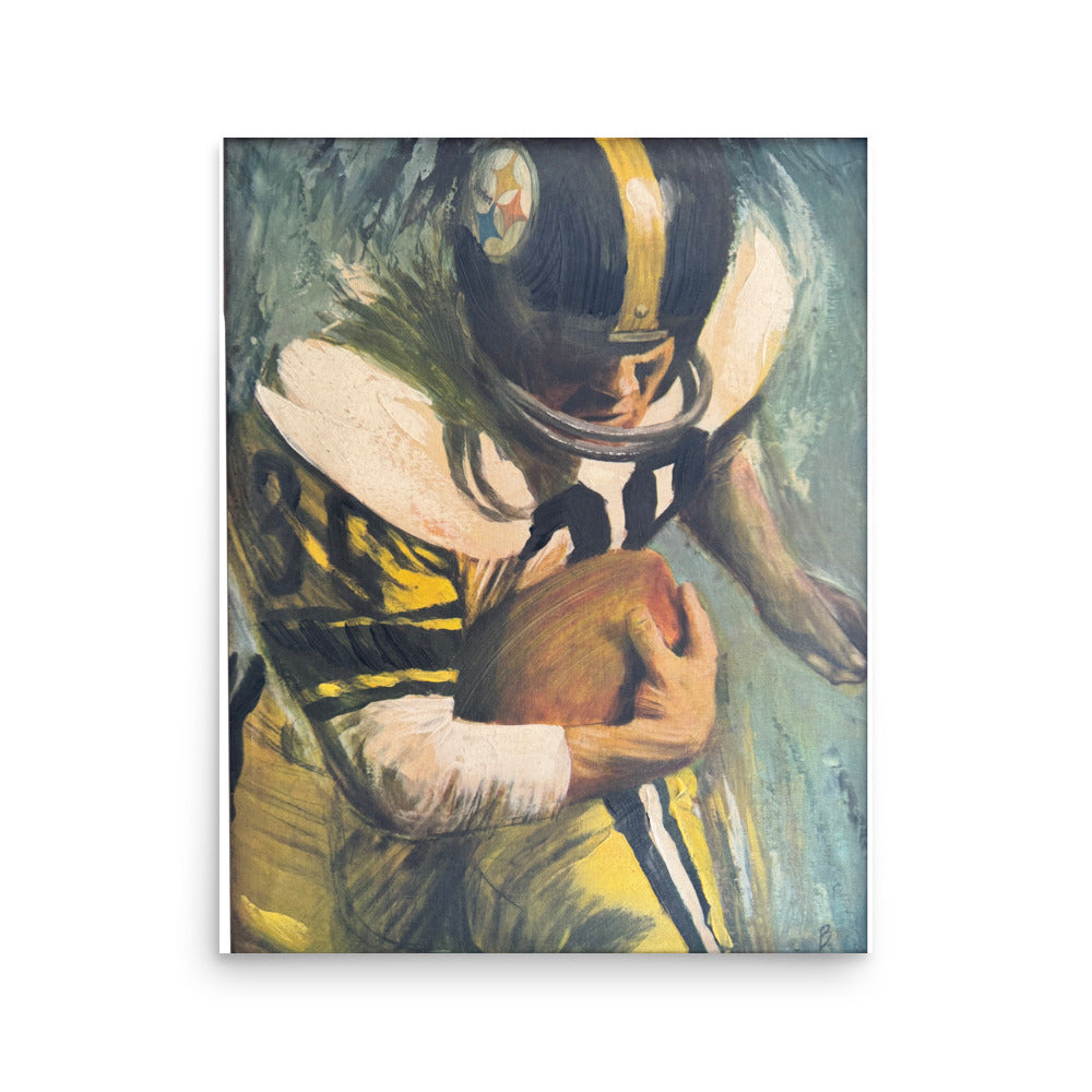 New! Vintage Pittsburgh Steelers David Boss 1960s 16x20 Painting Print Poster!