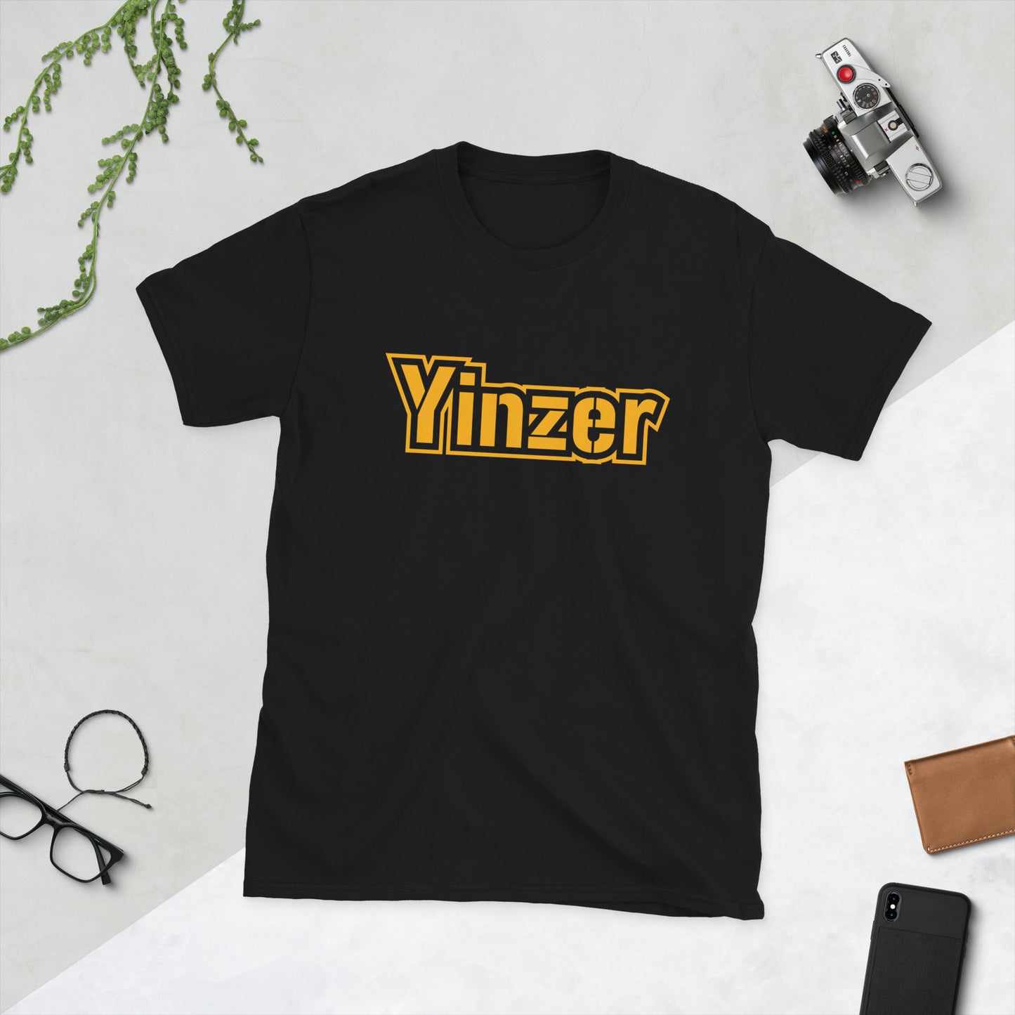 Pittsburgh Yinzer Short-Sleeve T-Shirt Black