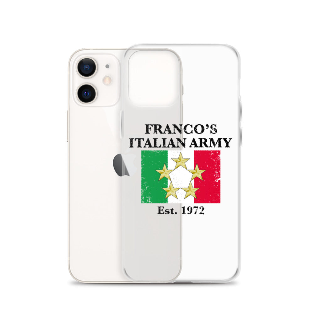 Franco's Italian Army Black Font iPhone Case