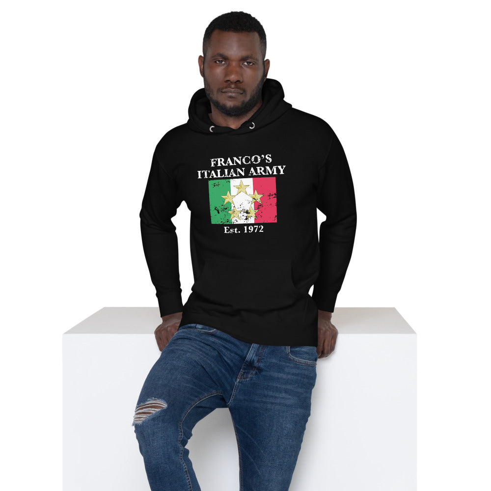 Franco's Italian Army Hoodie - Black, Army