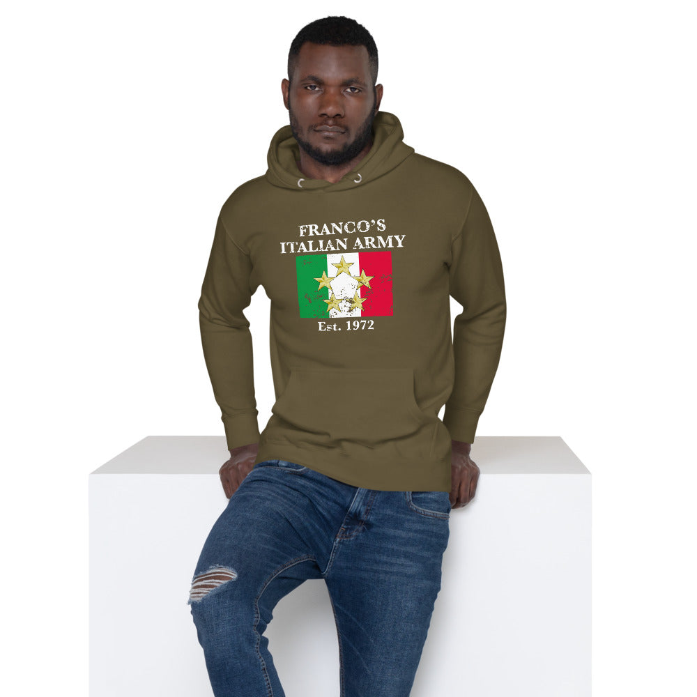 Franco's Italian Army Hoodie - Black, Army